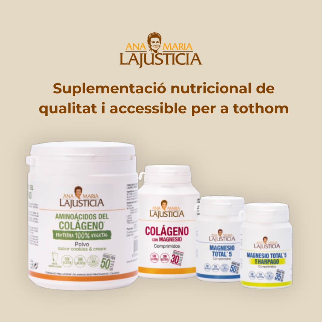 Ana Maria Lajusticia. Suplementació nutricional de qualitat i accessible per a tothom.